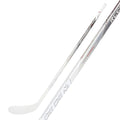CCM Youth Tacks Recharge Pro White Hockey Stick - White, front view with shaft detail