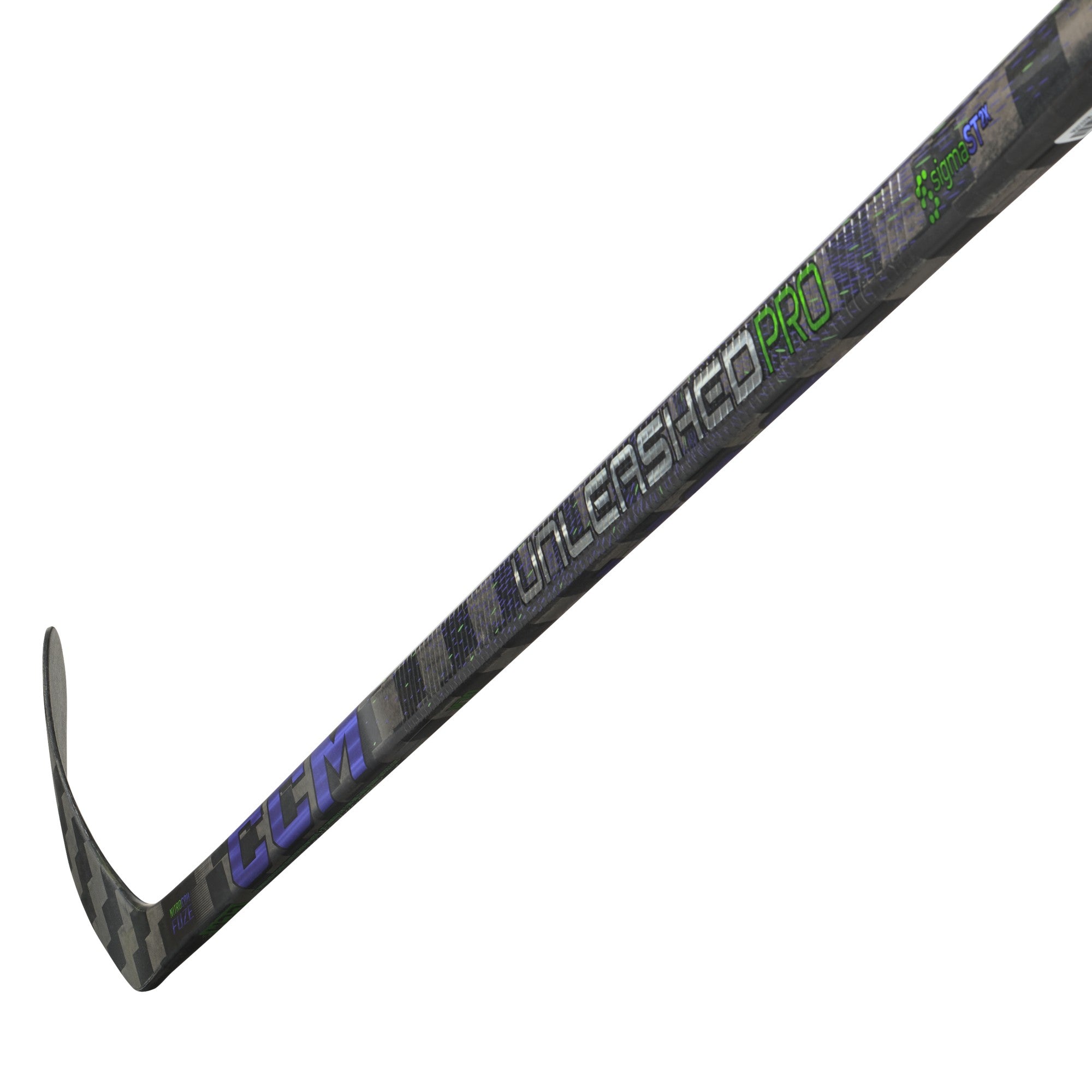 CCM Intermediate Ribcor Trigger Unleashed Pro TS Hockey Stick - blade detail