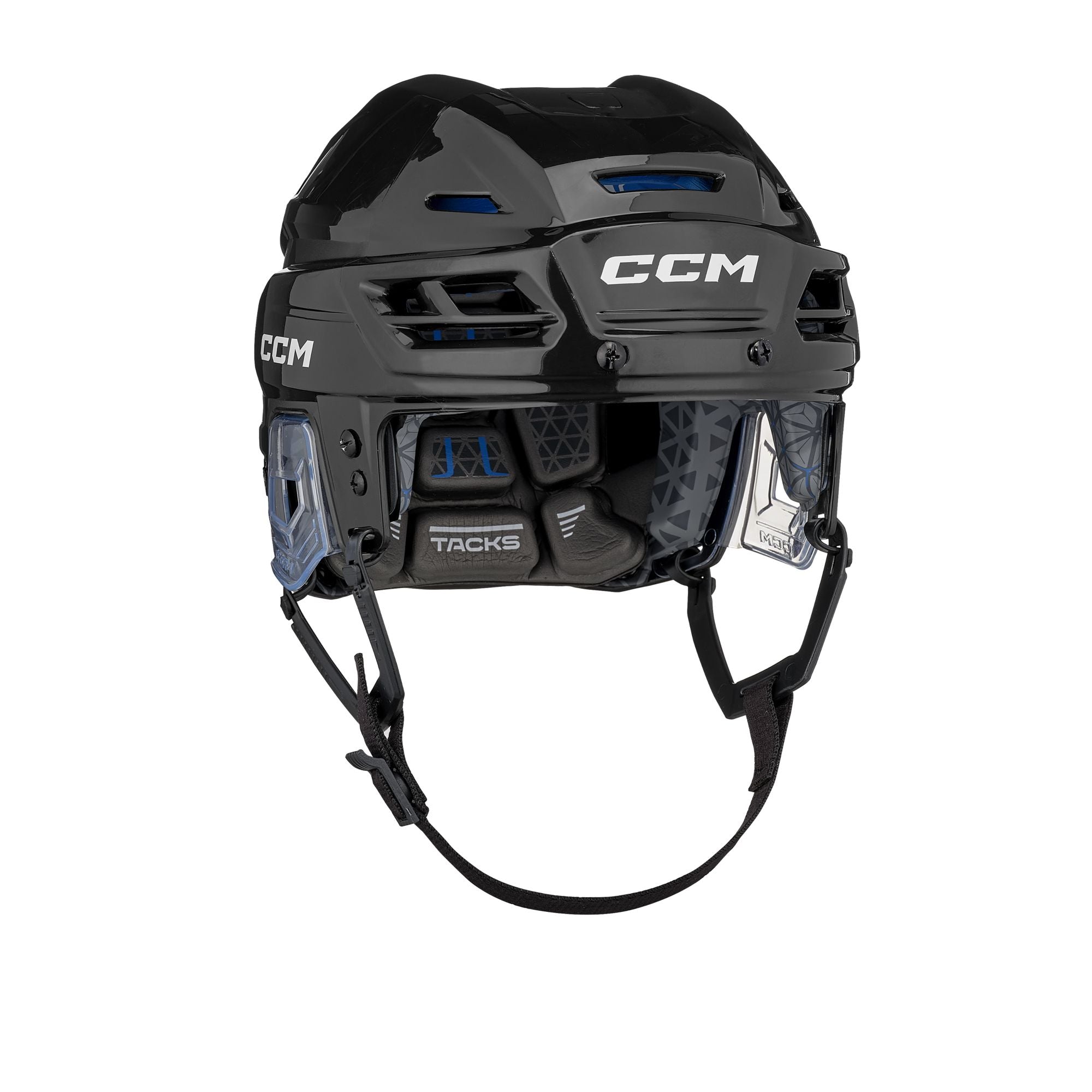 CCM Tacks 310 Senior Hockey Helmet 2026 - Black - front angle