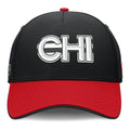 Chicago Blackhawks Fanatics Authentic Pro Rink Team Code Flex Hat Black/Red - front