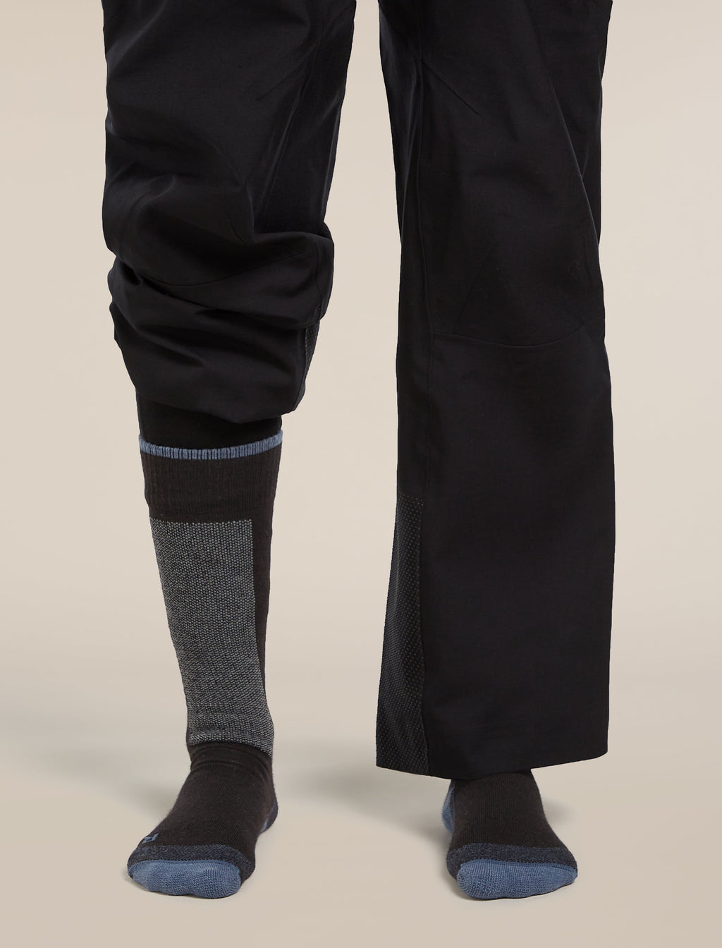 Icebreaker Women's Merino Ski+ Light Over The Calf Socks - Black/Dawn, view 4