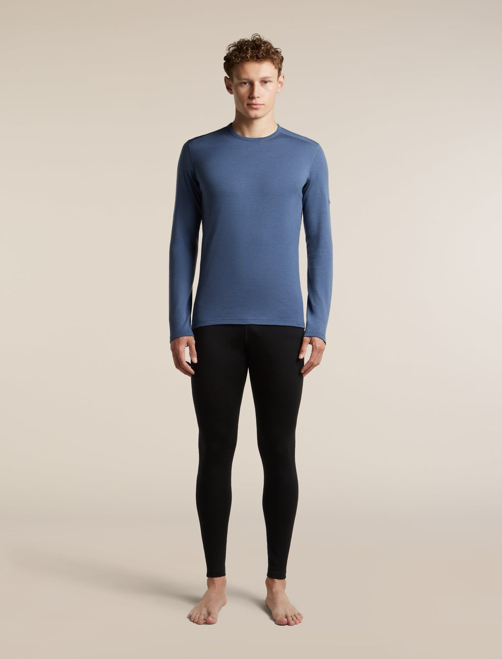 Icebreaker Men's Merino 260 Tech Long Sleeve Crew Thermal Top - Dawn, view 3