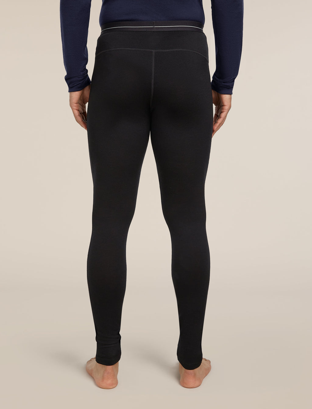 Icebreaker Men's Merino 260 Tech Leggings - Black - back