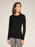 Icebreaker 200 Oasis Long Sleeve Crew - Black