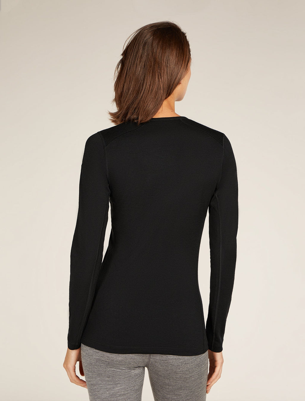 Icebreaker 200 Oasis Long Sleeve Crew - Black