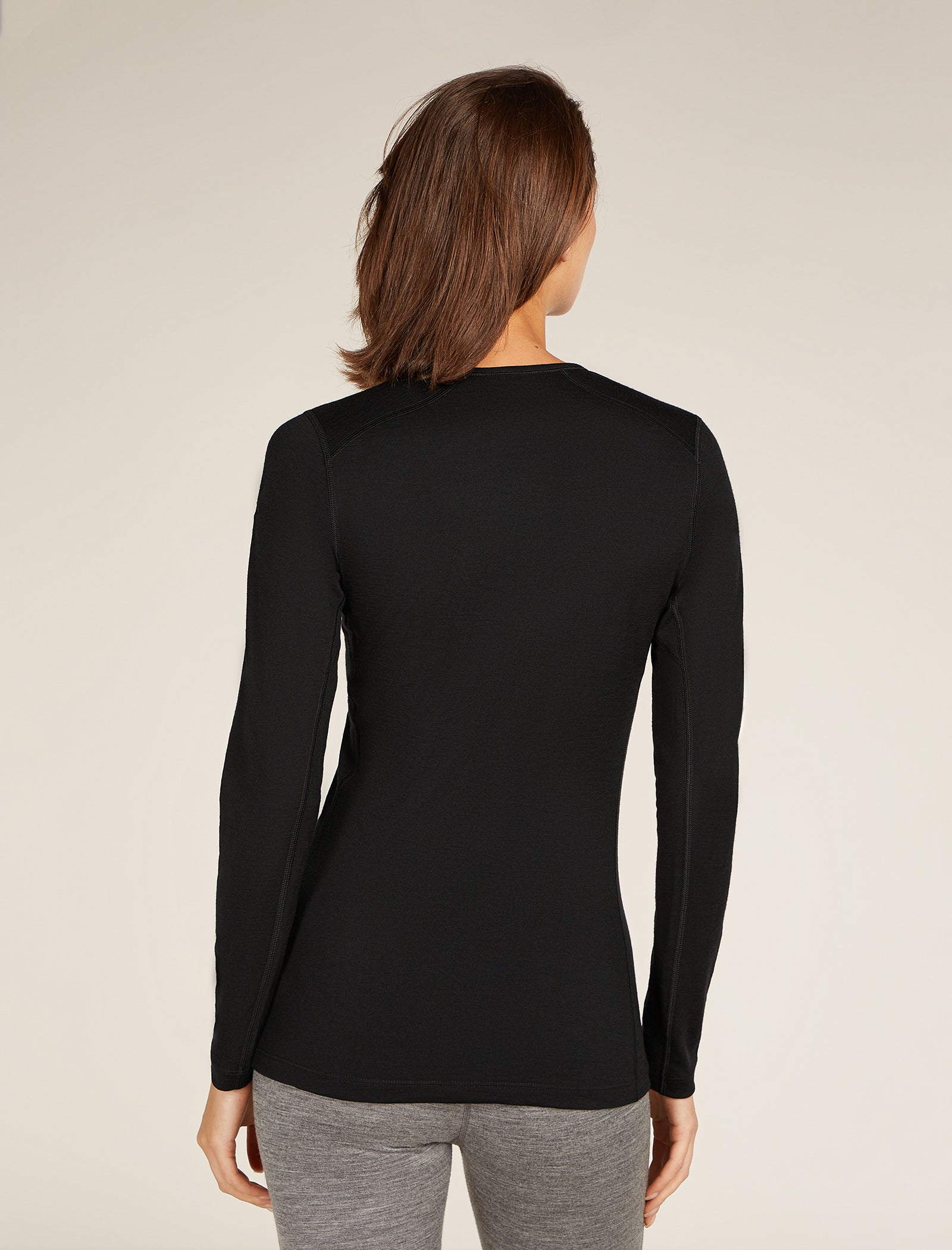 Icebreaker 200 Oasis Long Sleeve Crew - Black