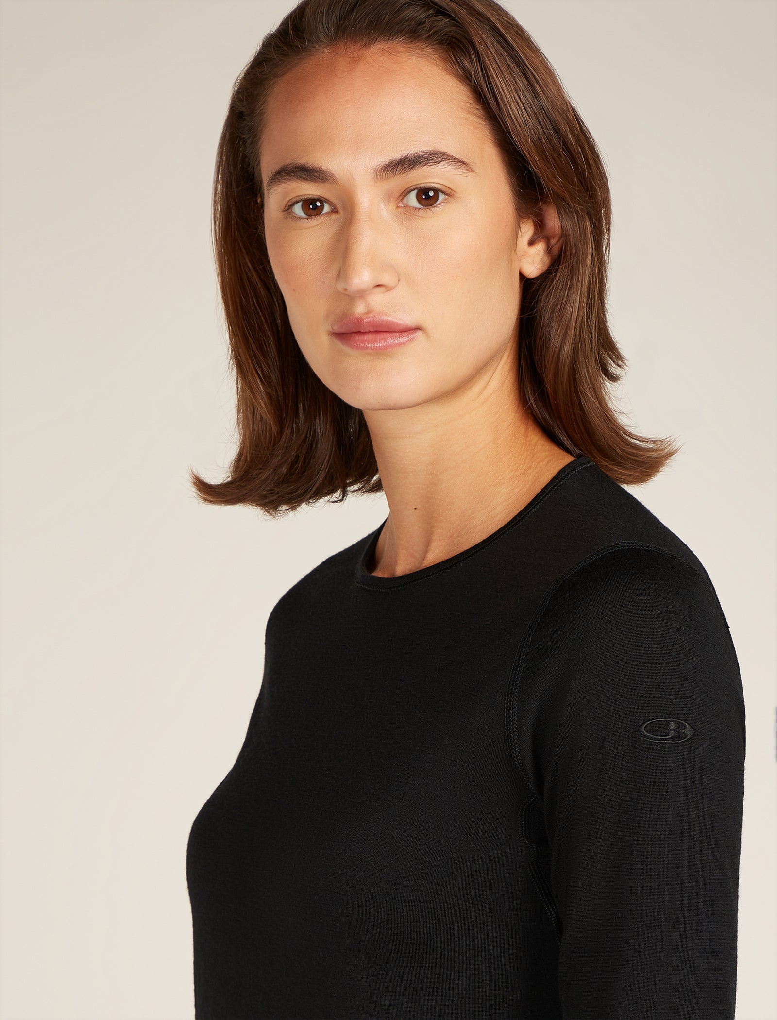 Icebreaker 200 Oasis Long Sleeve Crew - Black