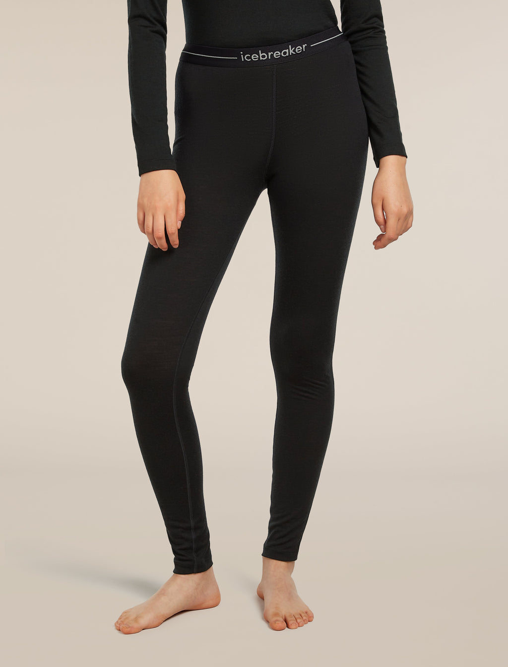 Icebreaker 200 Oasis Thermal Leggings - Black