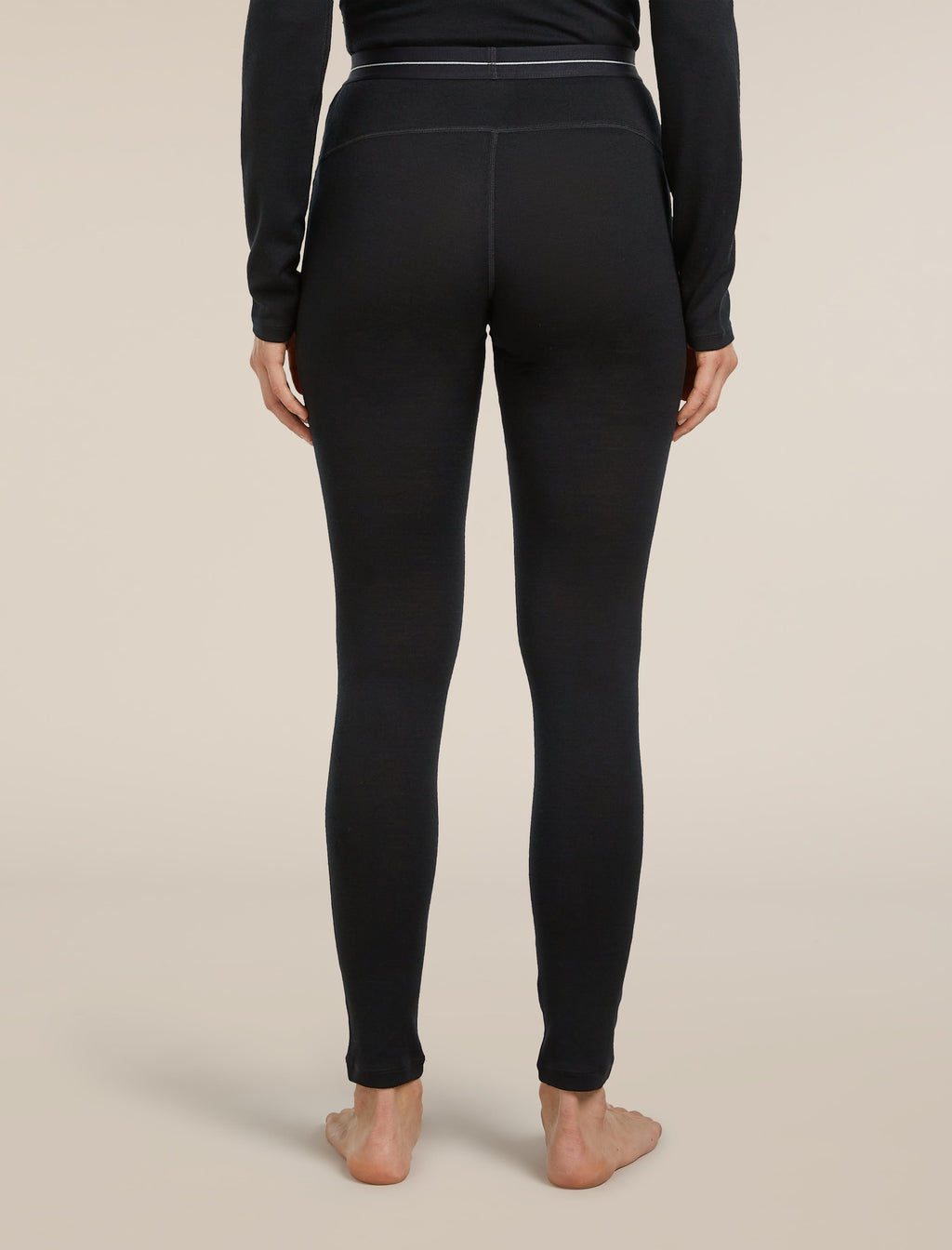 Icebreaker Women's Merino 260 Tech Thermal Leggings - Black - back