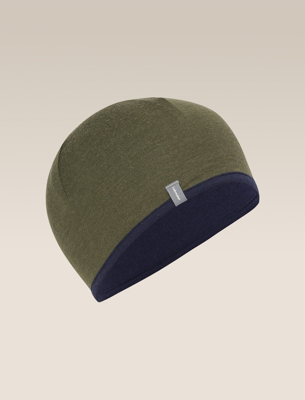 Icebreaker Pocket Hat Adult Reversible Toque - Loden/Navy, view 4