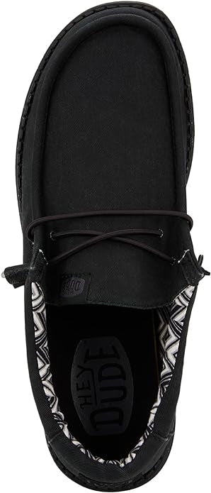 HEYDUDE Wally Stretch Canvas Black