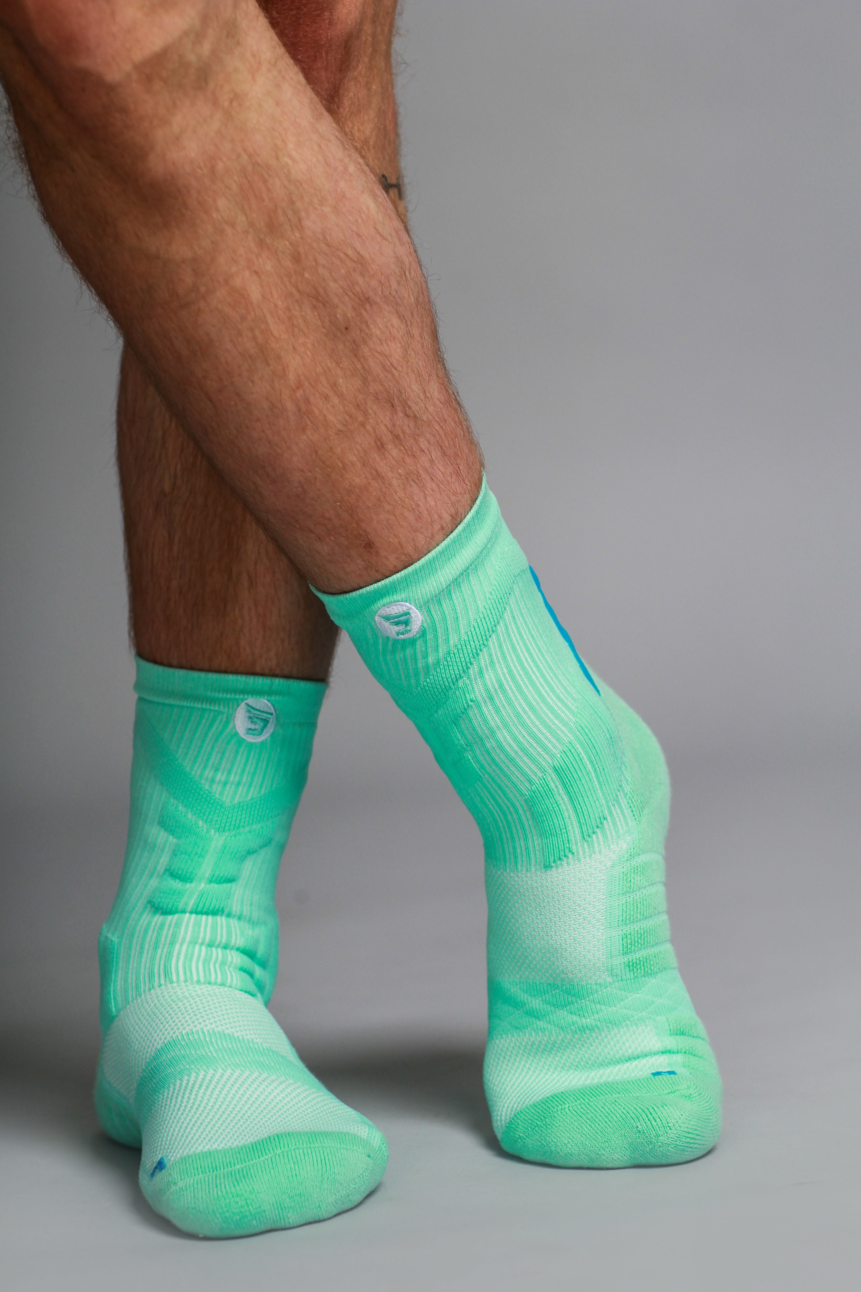Jumplete Attakk Socks in turquoise