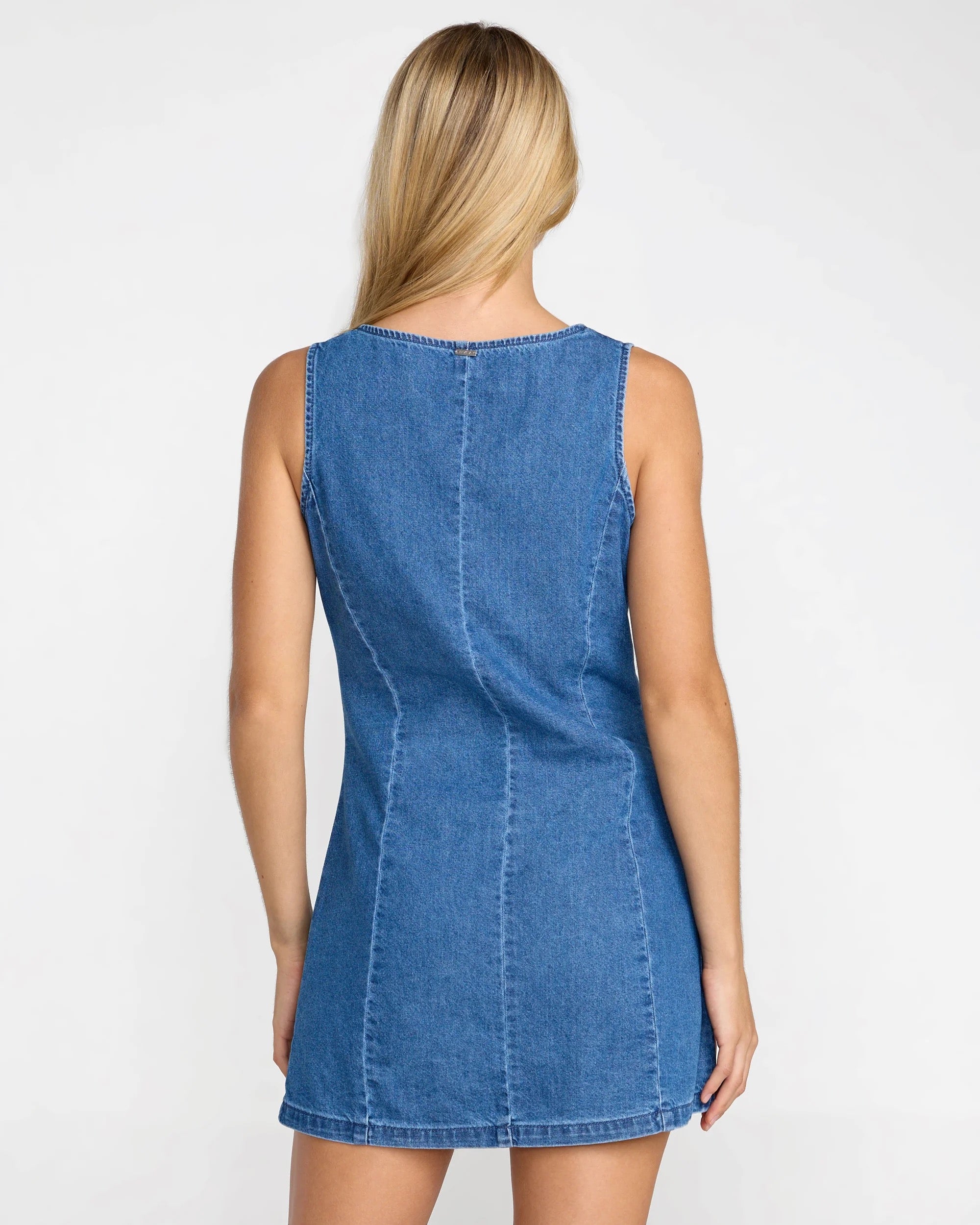 RVCA Lainey Mini Dress - Crystal Blue