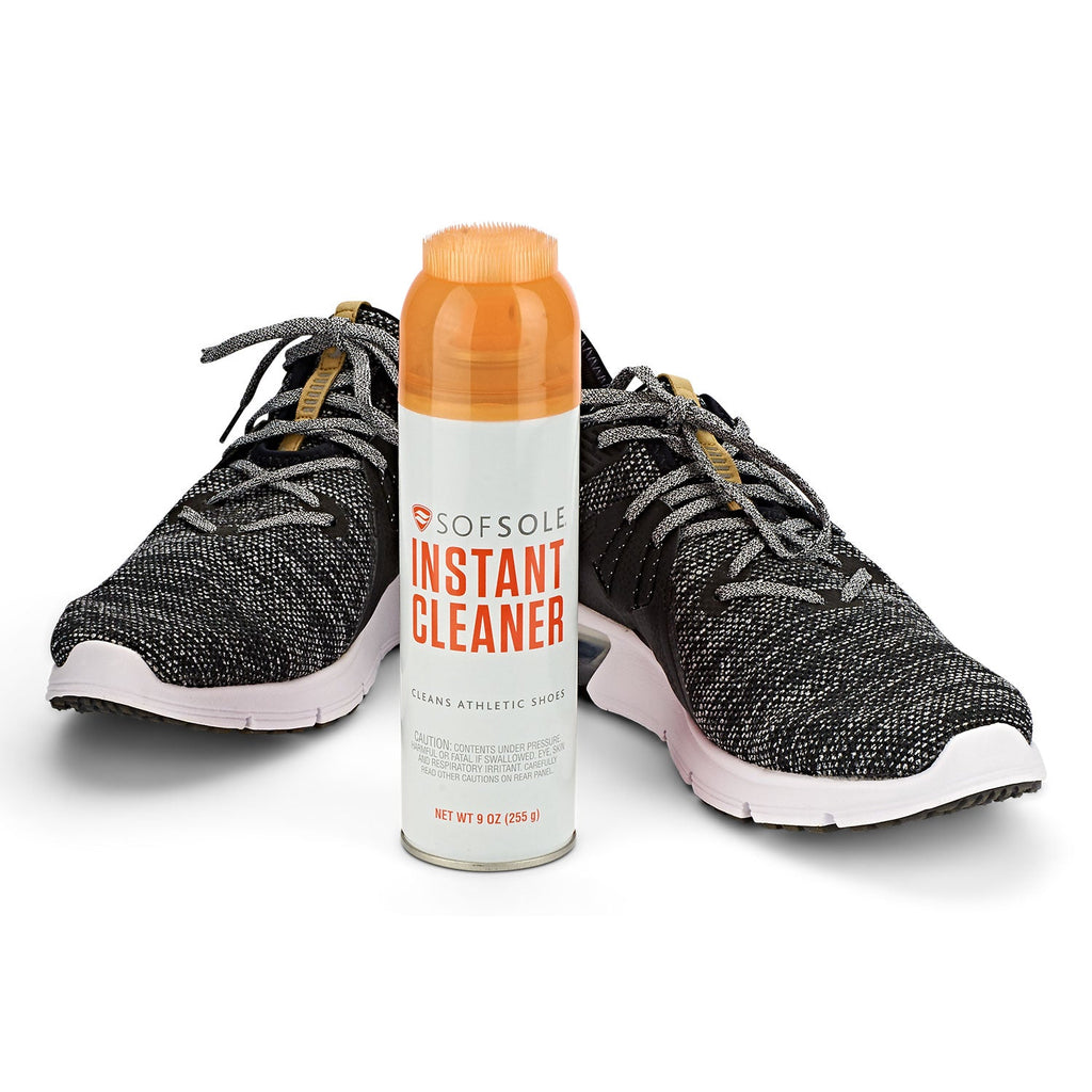 Sof Sole Instant Cleaner in use