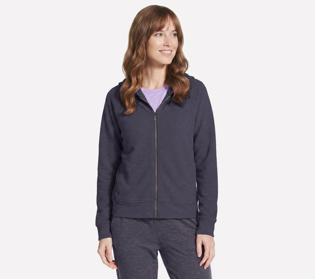 Skechers Women's GO LUXE Ottoman Jacket - Gray - front