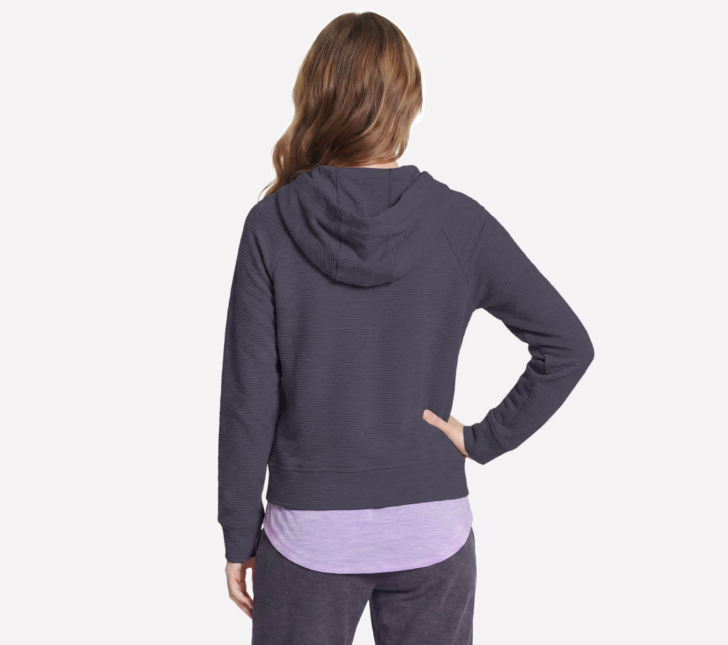Skechers Women's GO LUXE Ottoman Jacket - Gray - back
