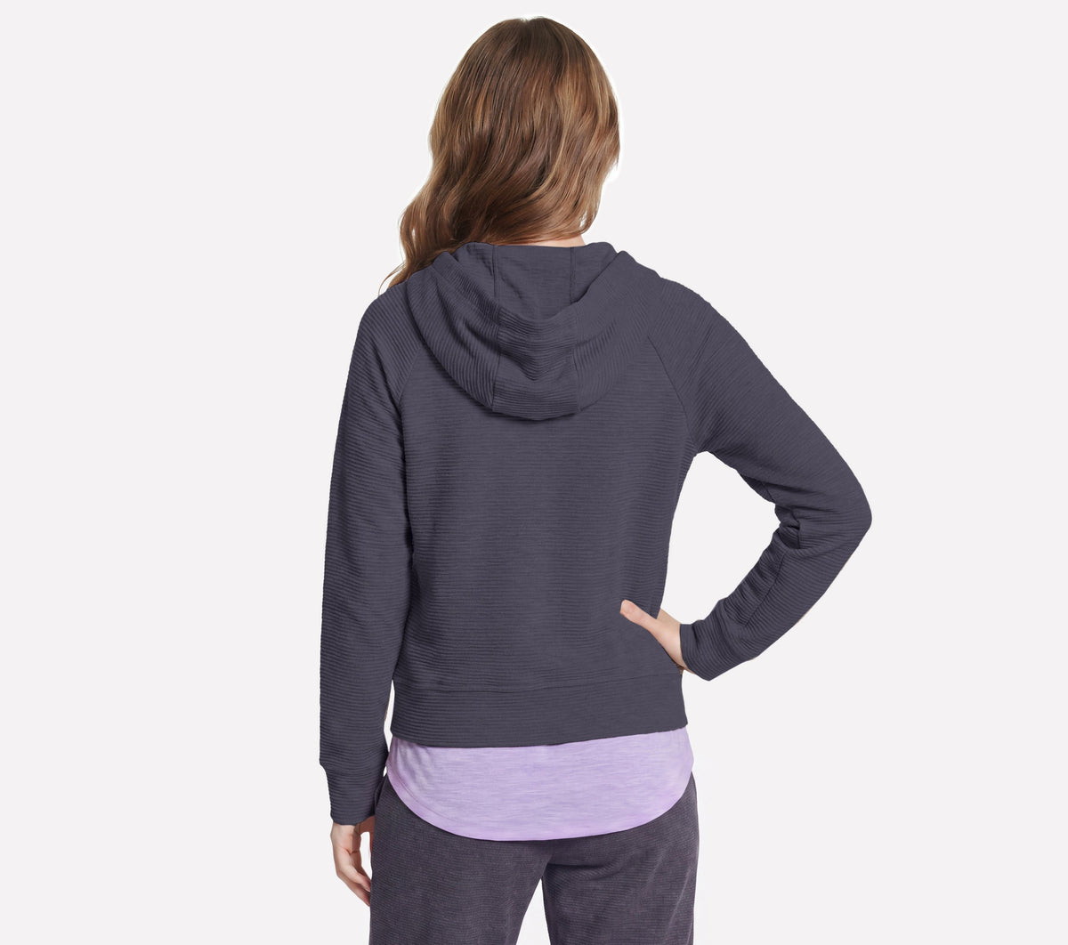 Skechers Women's GO LUXE Ottoman Jacket - Gray - back