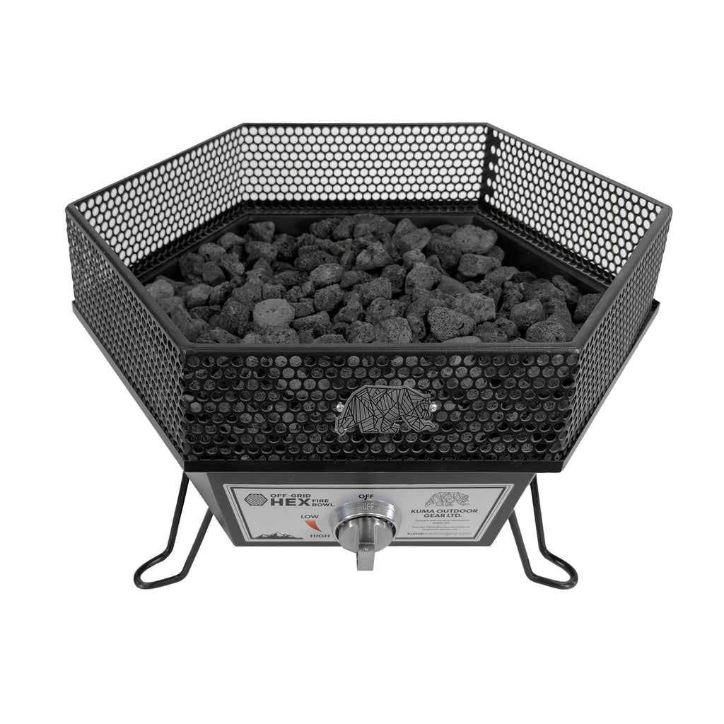 Off-Grid Hex Fire Bowl