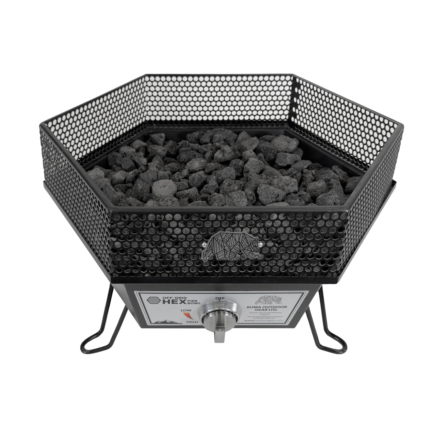 Off-Grid Hex Fire Bowl