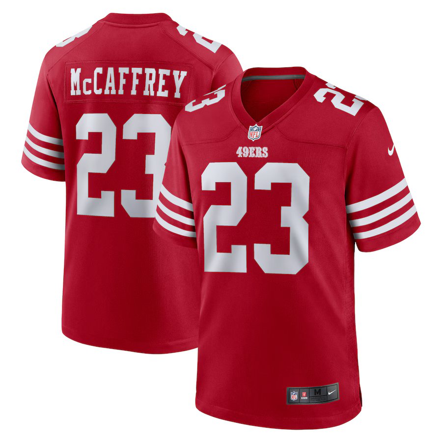 Nike NFL San Francisco 49ers #23 Christian McCaffrey Game Jersey