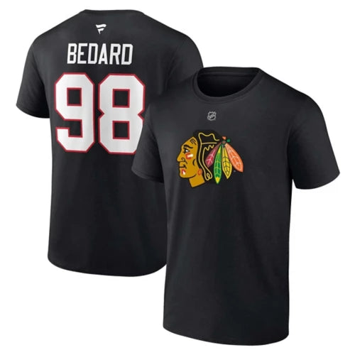 Stack Player Name & Number T-shirt - Connor Bedard
