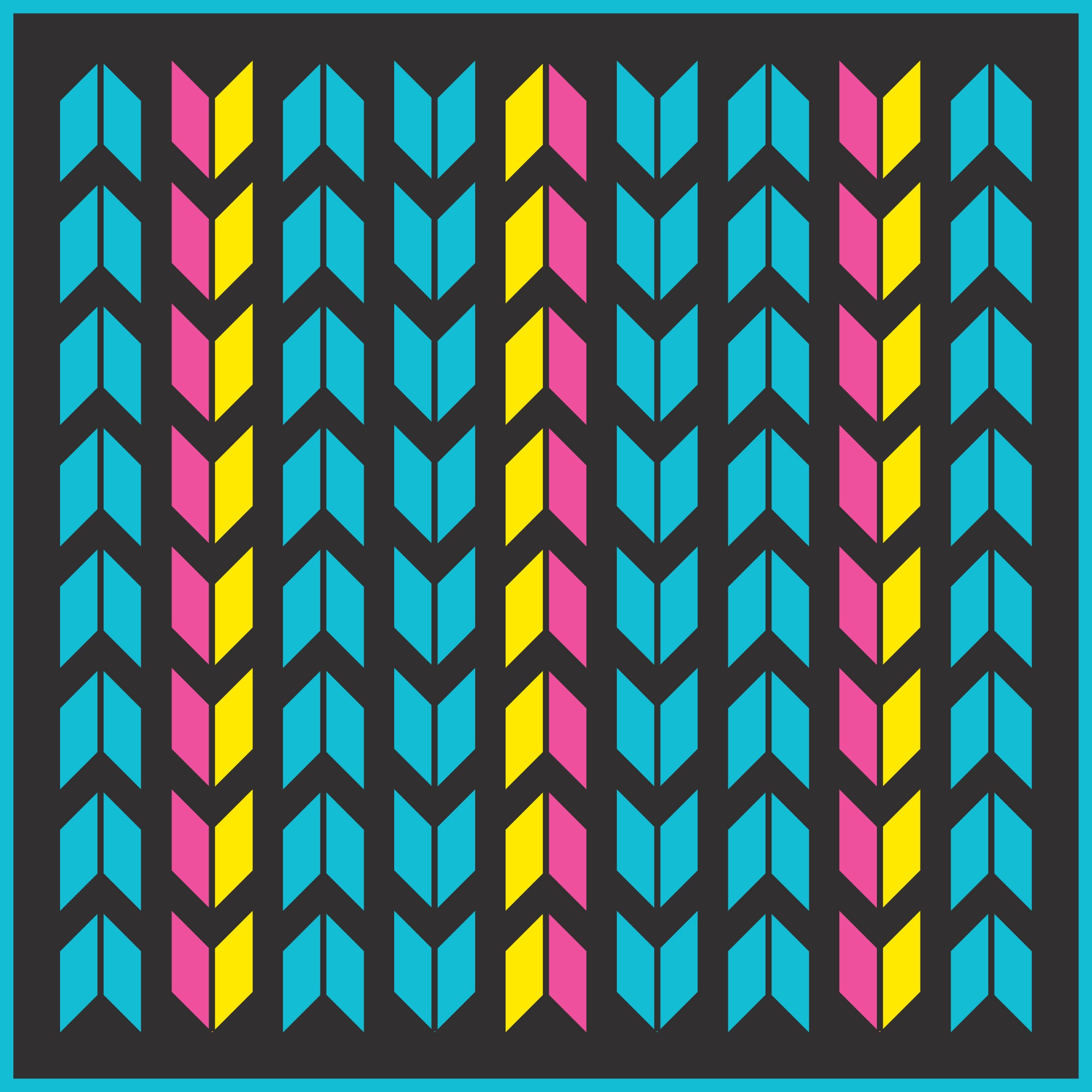 Cheveron Outdoor Mat - 9’ x 9’