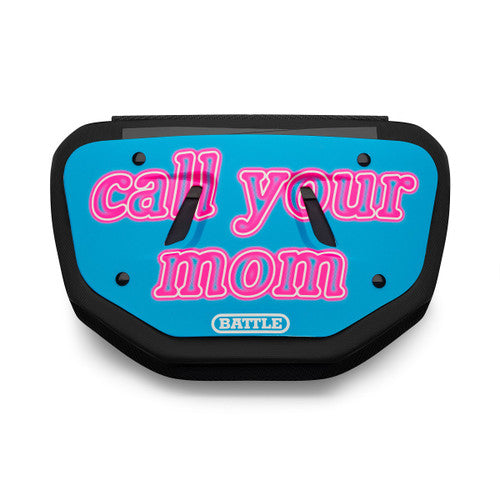 "Call Your Mom" Adult Chrome Football Back Plate