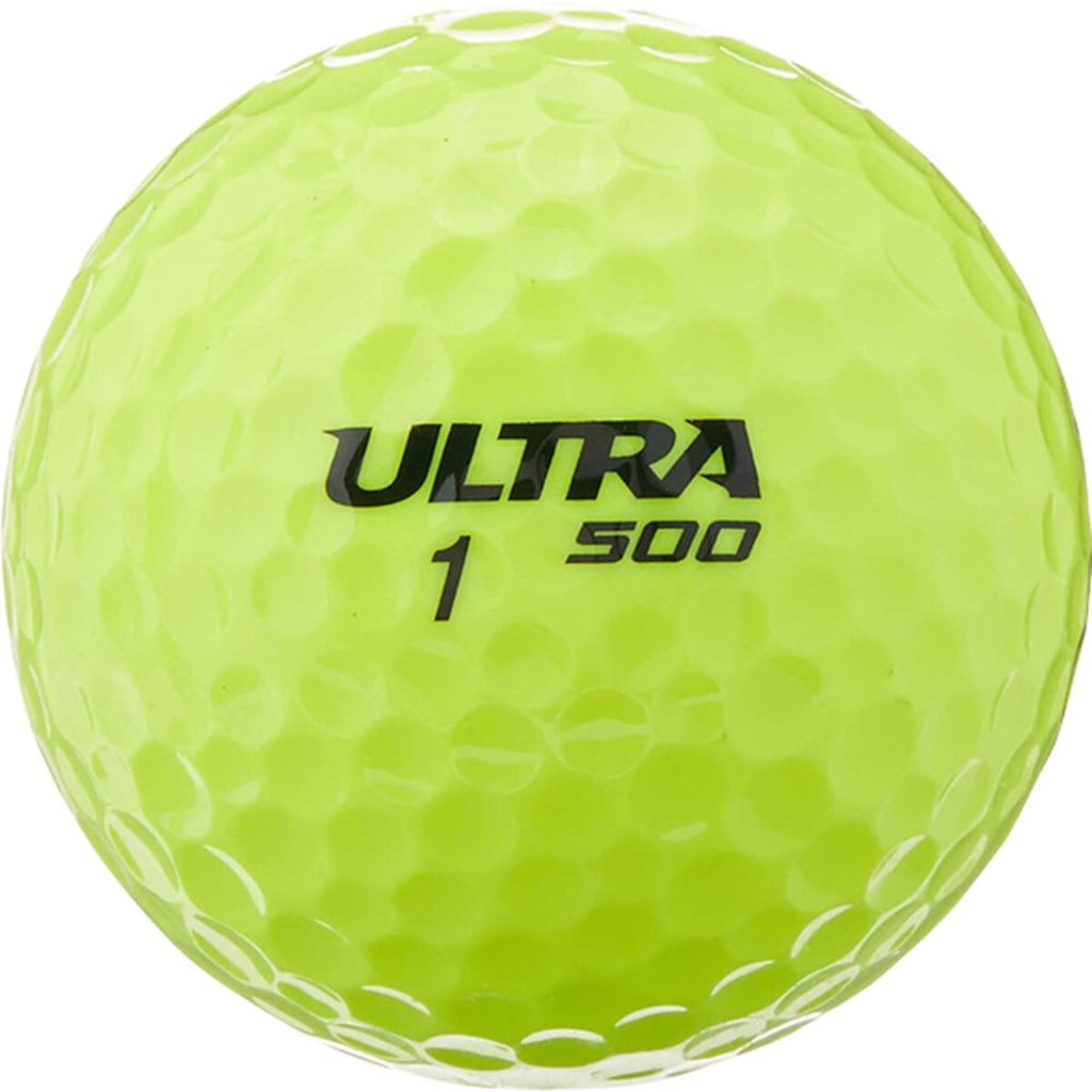 Ultra 500 Distance Box of 15 Yellow Golf Balls