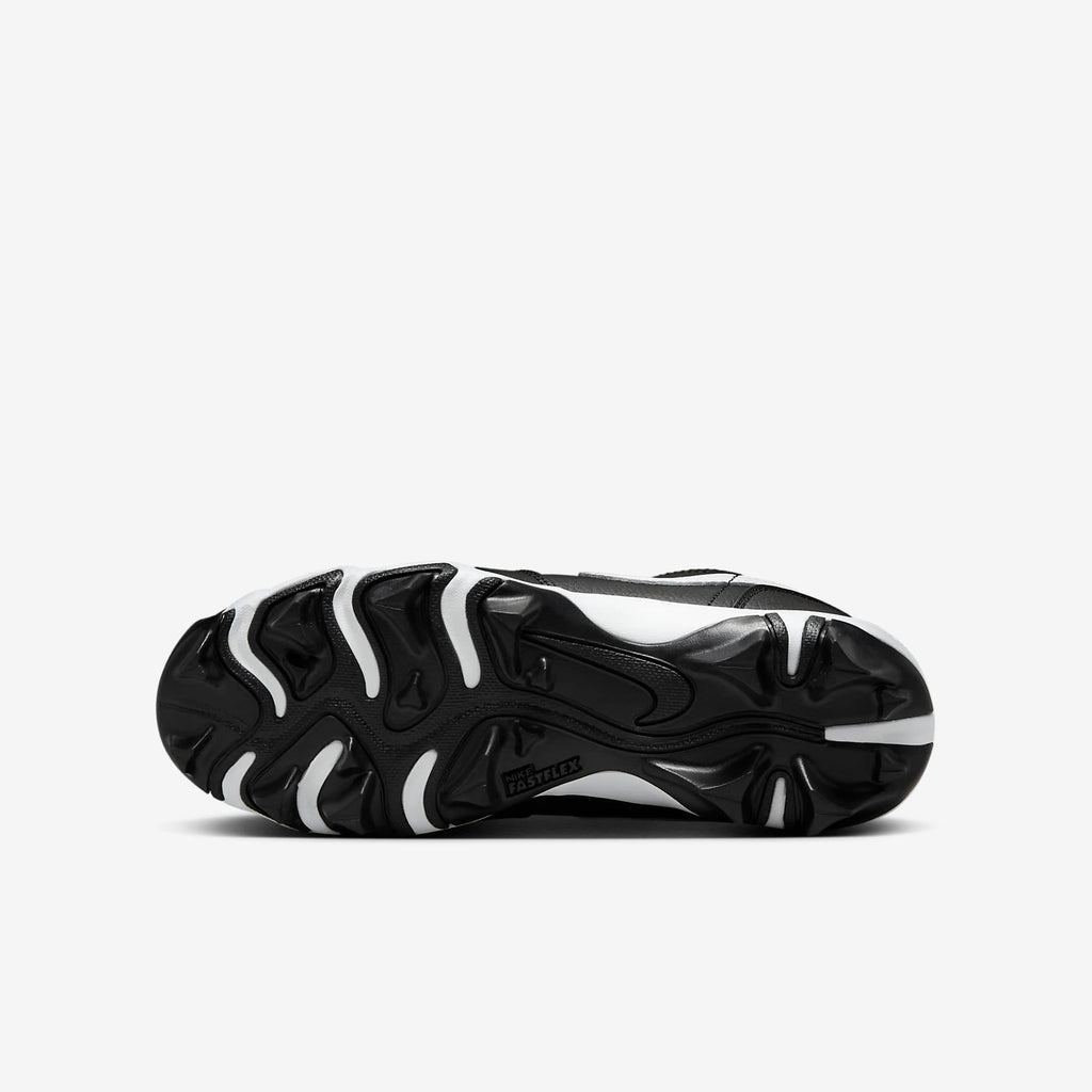 Jordan 1 Low Kids' Cleat - Black/White - outsole