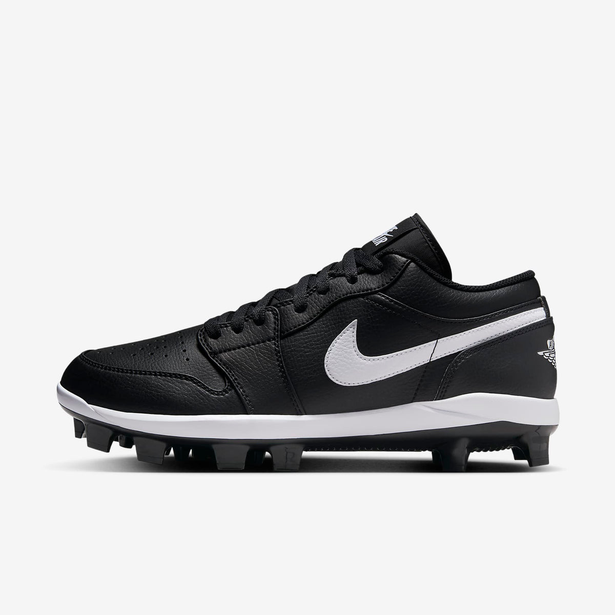 Jordan Men's Air Jordan 1 Retro MCS Low Baseball Cleats - Black - side profile