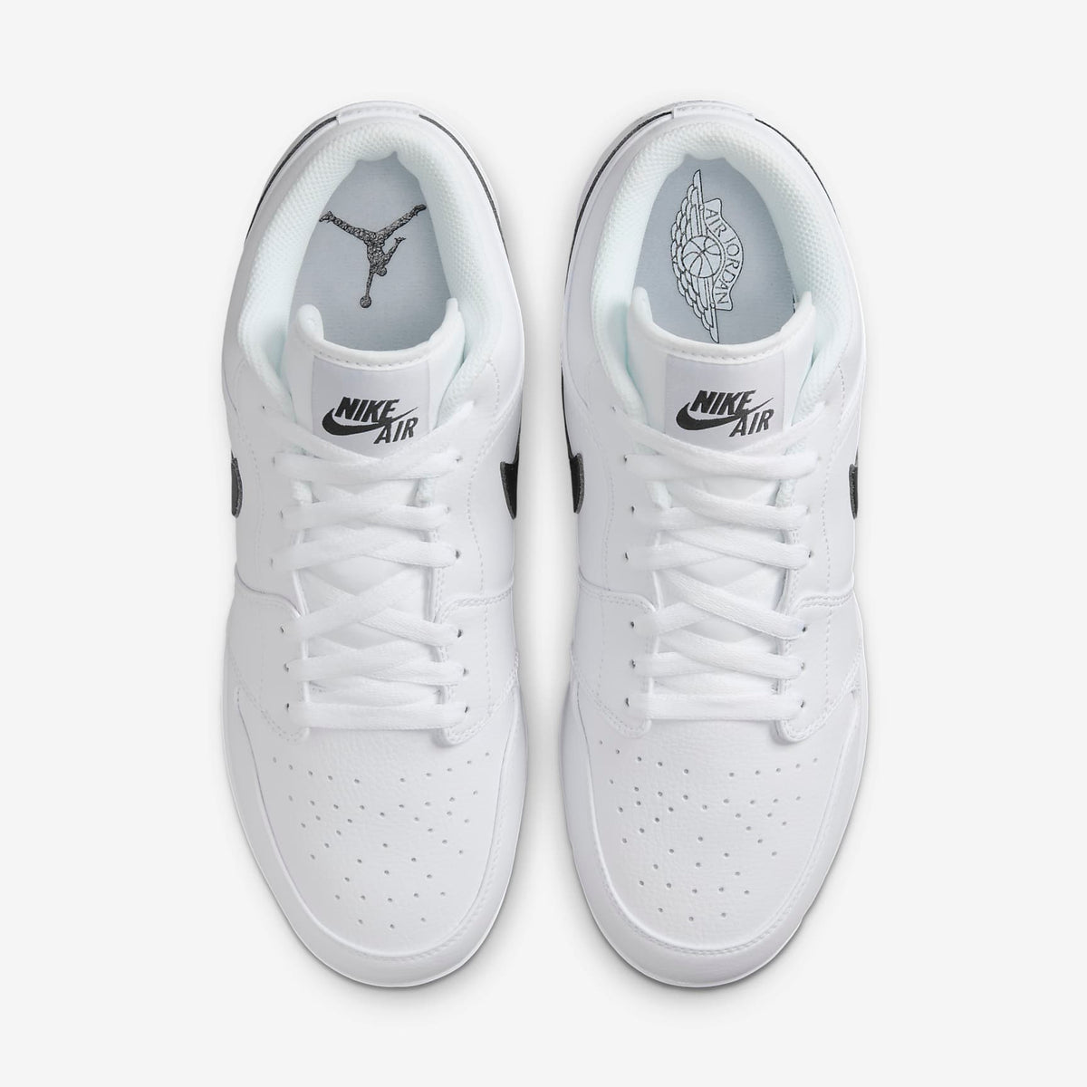 Jordan Men's Air Jordan 1 Retro MCS Low Baseball Cleats - White - top-down