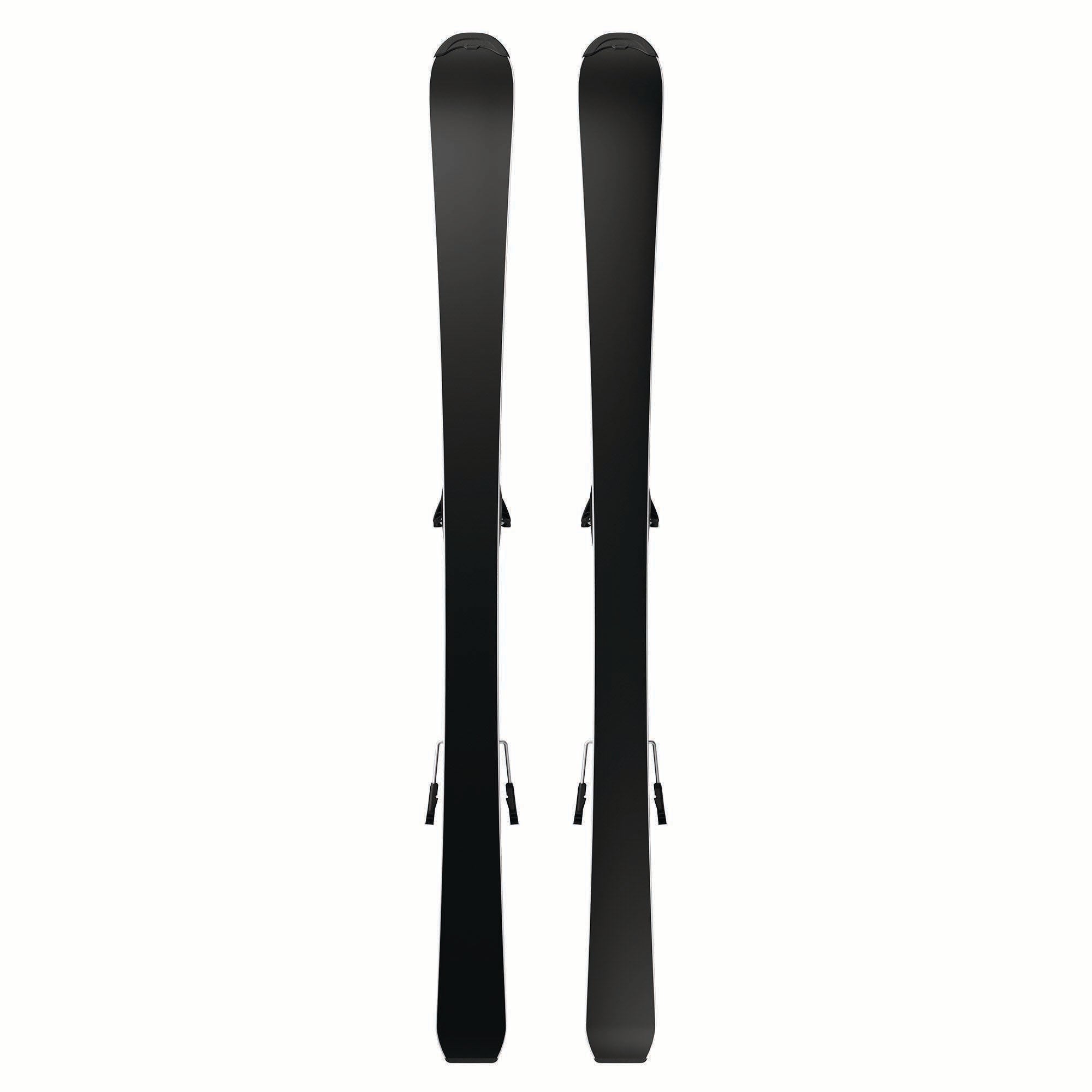 Salomon Junior QST S skis in Cosmic Sky, base view