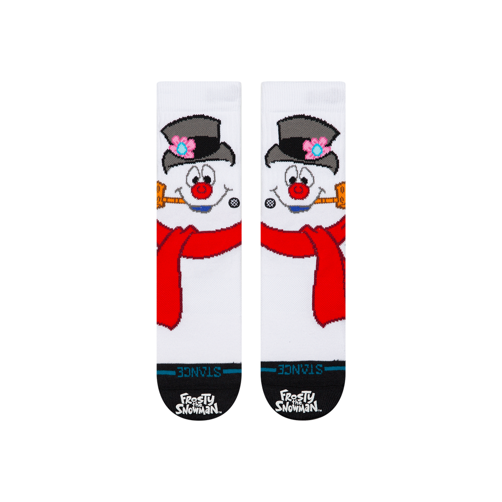 Stance Kids Frosty The Snowman Crew Socks - WHITE, alternate view
