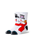 Stance Kids Frosty The Snowman Crew Socks - WHITE, front view