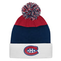 Outerstuff Montreal Canadiens NHL Jacq Cuffed Knit Pom Youth