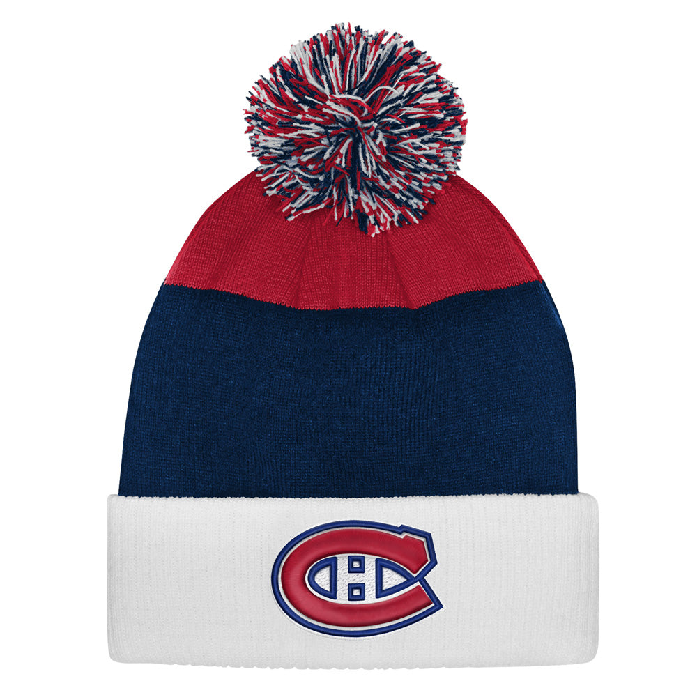 Outerstuff Montreal Canadiens NHL Jacq Cuffed Knit Pom Youth