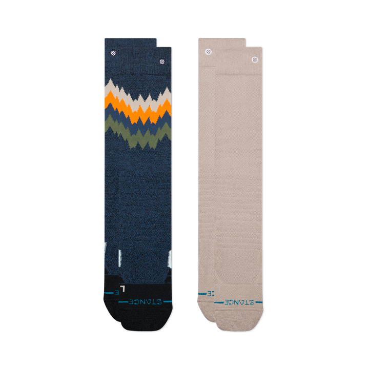 Stance Kids Thompson Mid Poly Snow OTC Socks - 2 Pack - Navy Heather