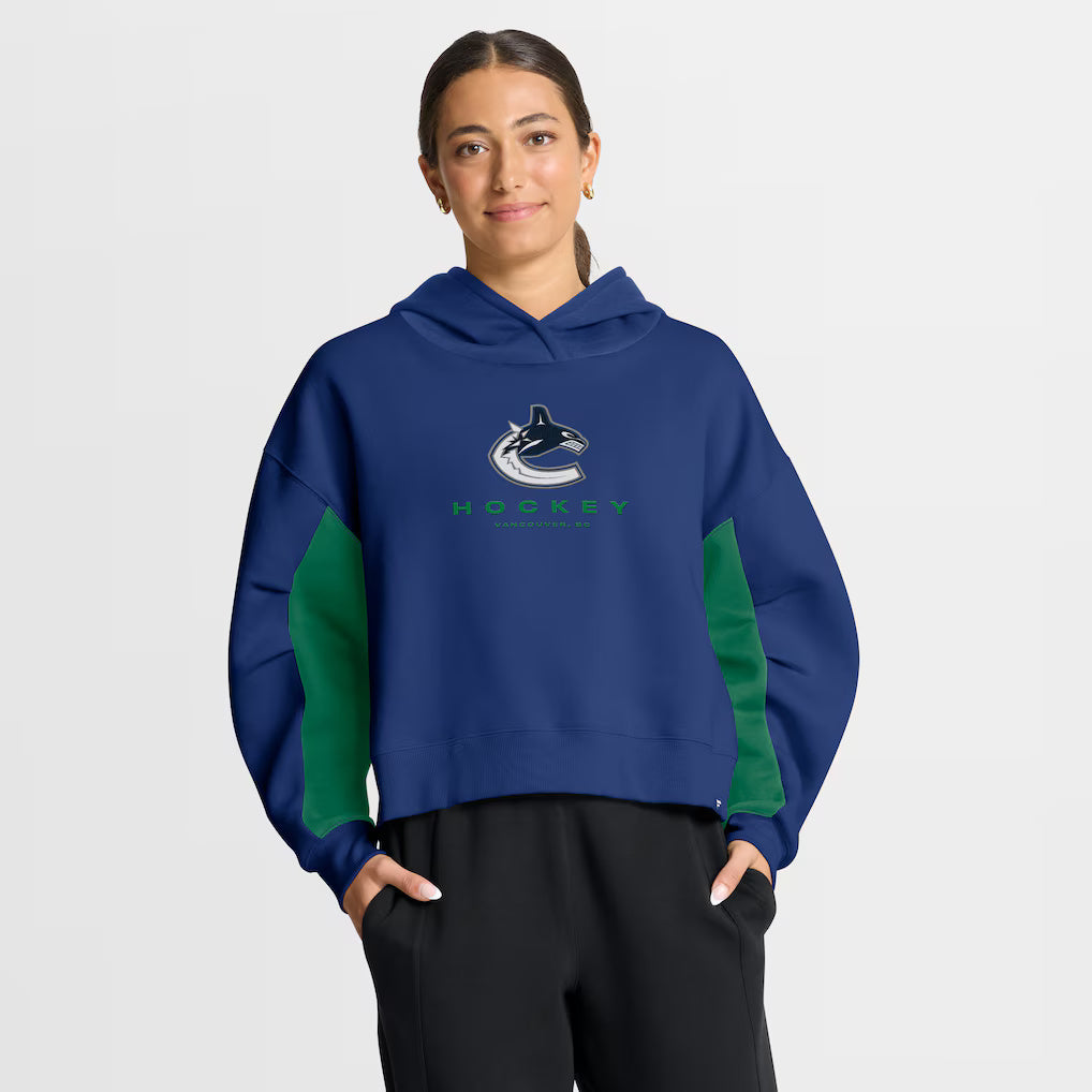 Fanatics Women's Vancouver Canucks Back Check Boxy Hoodie