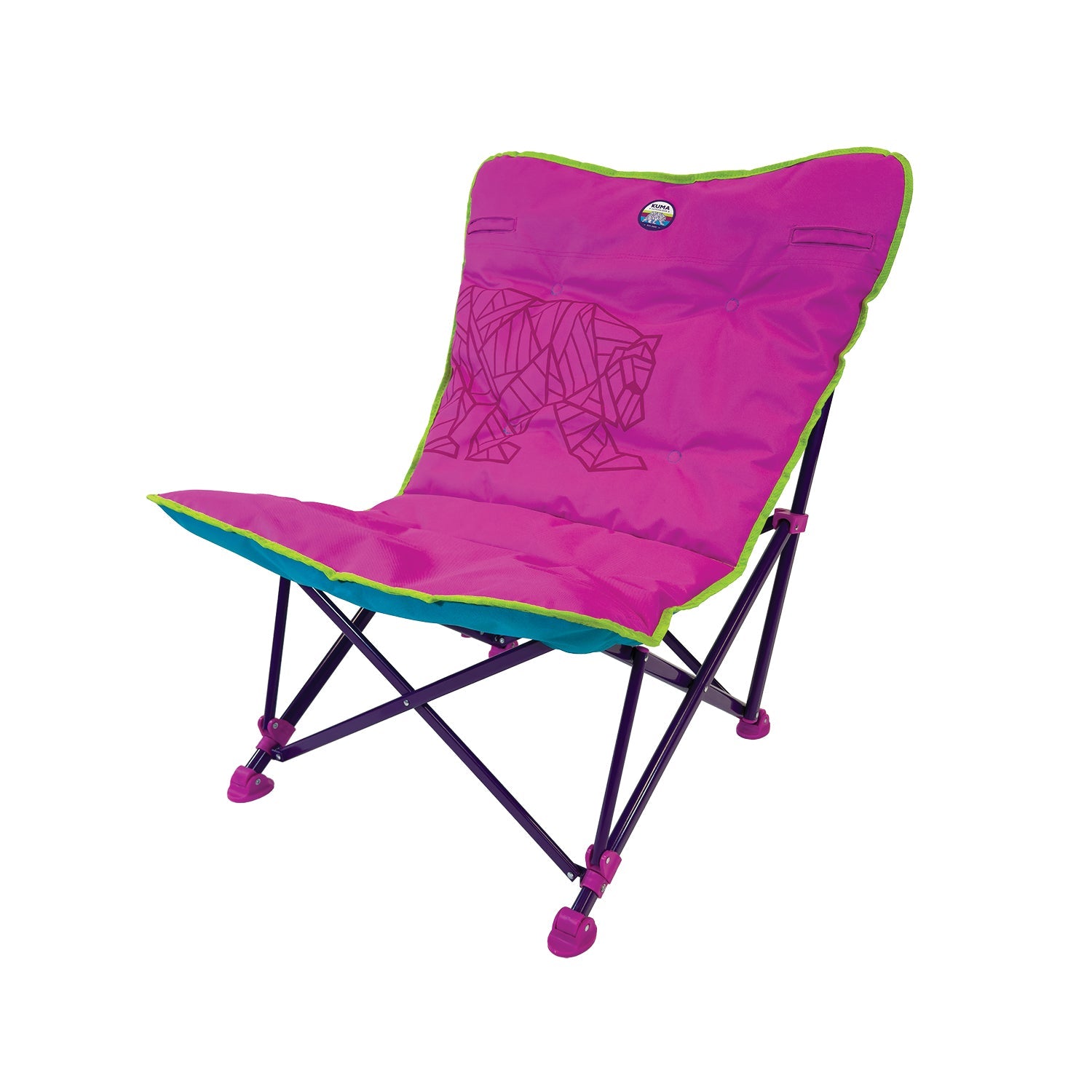 Kuma Aurora Padded Flip Chair folded with carry bag