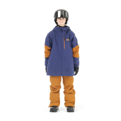Picture Organic Boy's Youth Daumy Jacket in Patriot Blue - on model front