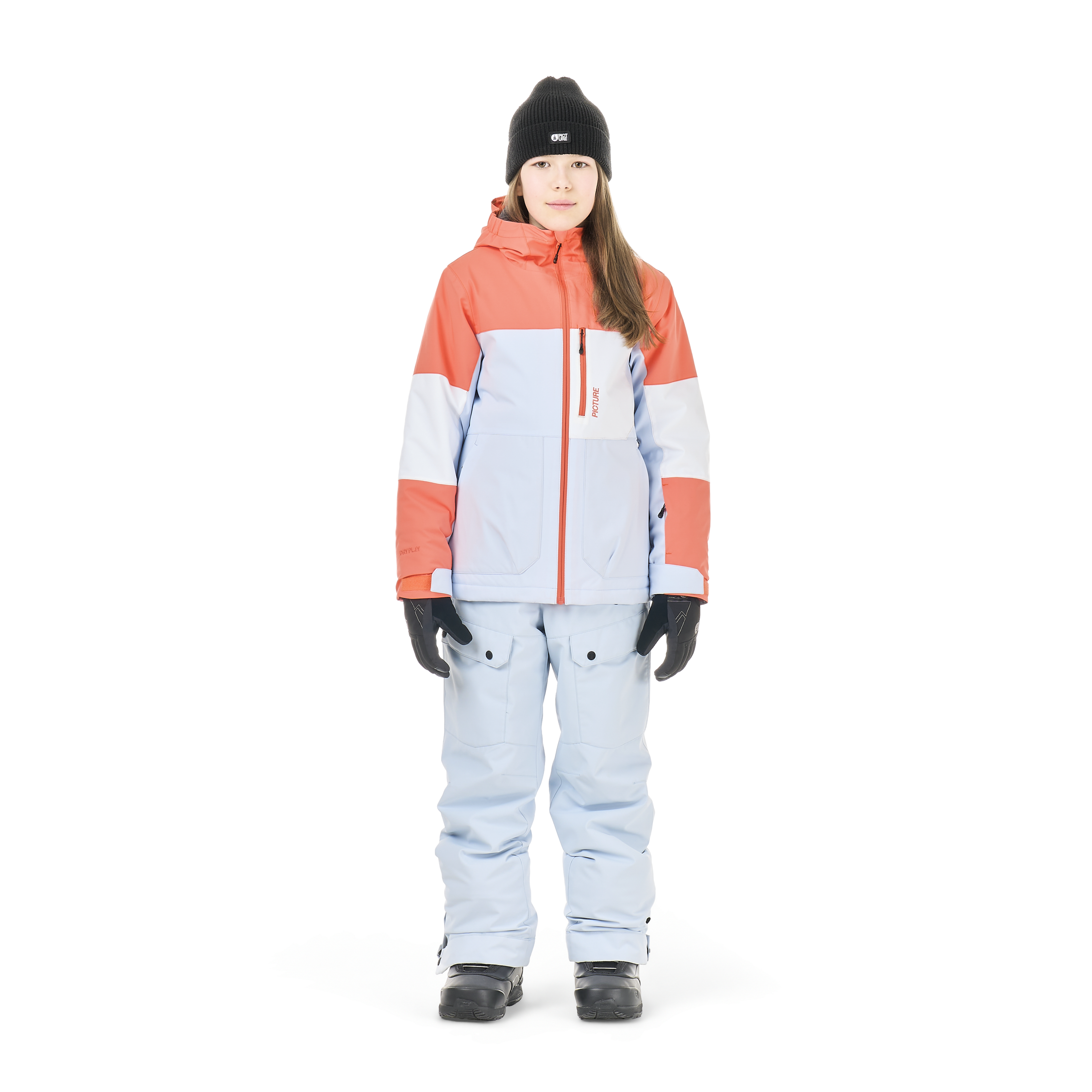 Picture Organic Girl's Youth Seady Jacket - Living Coral - view 1