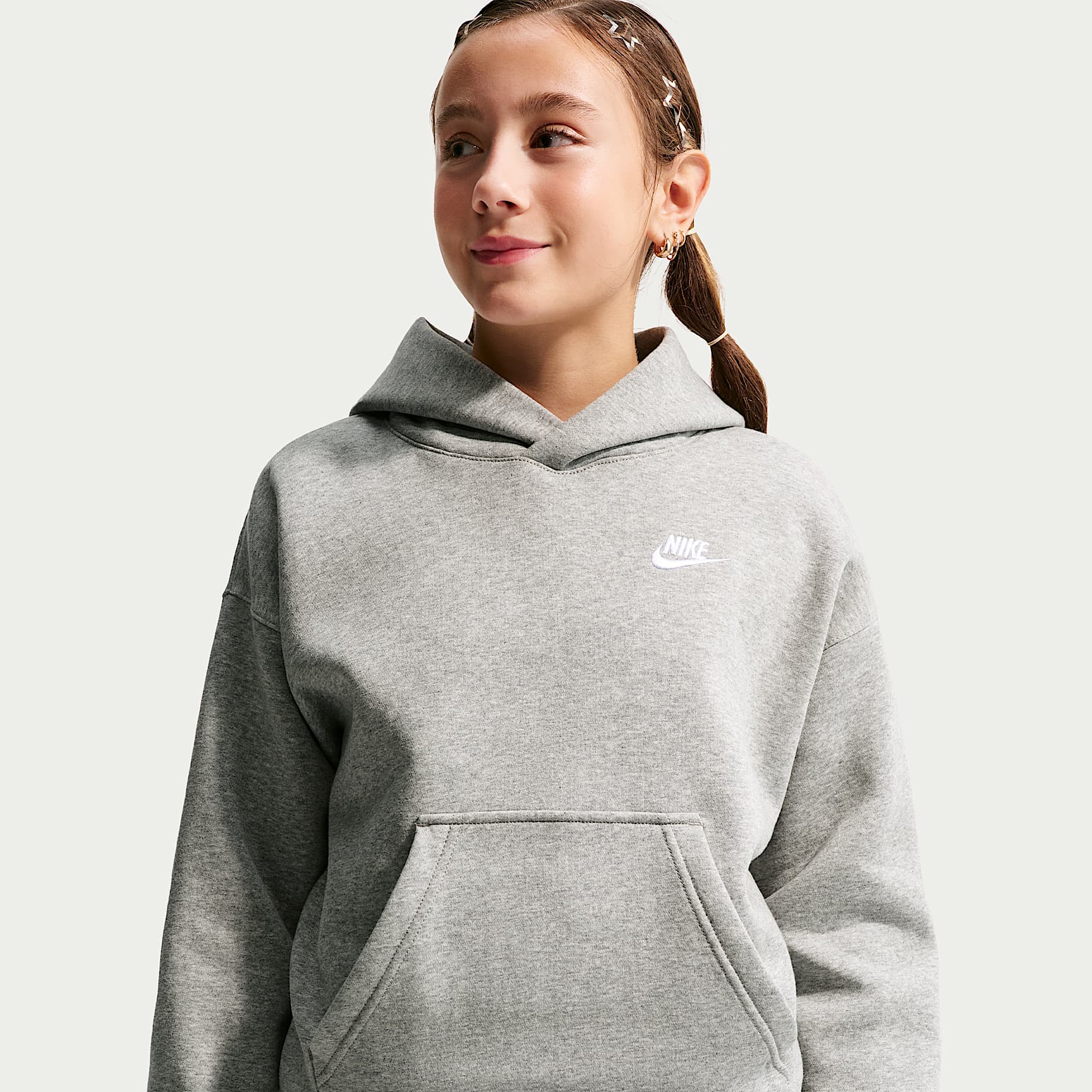 Nike Boys' Youth Sportswear Club Fleece Oversized Hoodie