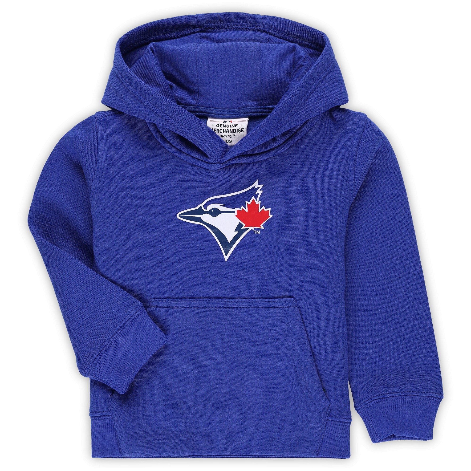 Toddler Toronto Blue Jays Royal Team Primary Logo Fleece Pullover Hoodie - front