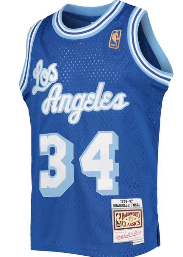 Mitchell & Ness Los Angeles Lakers Shaquille O'Neal 1996 Hardwood Classics Swingman Jersey