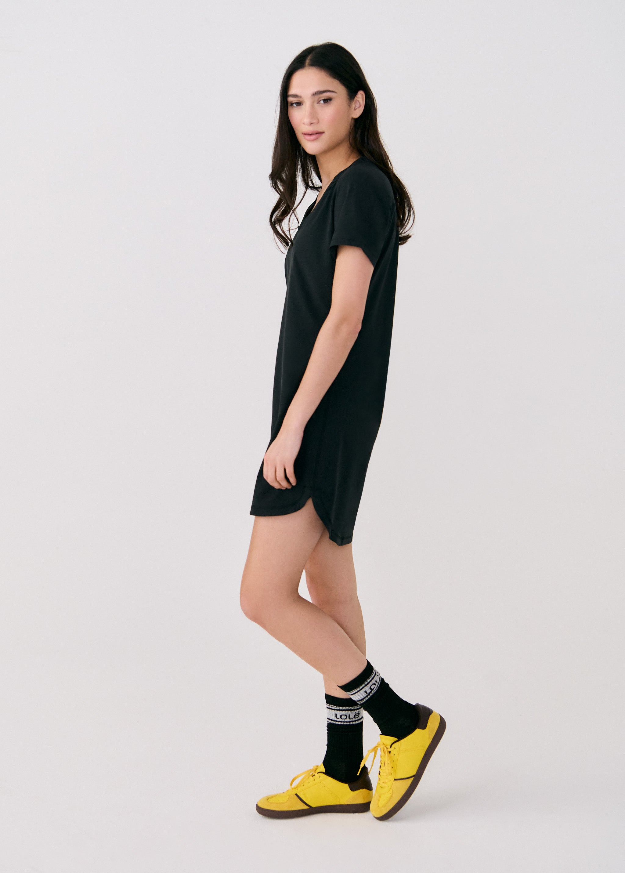 Lole Olivie V Neck Dress Black - side
