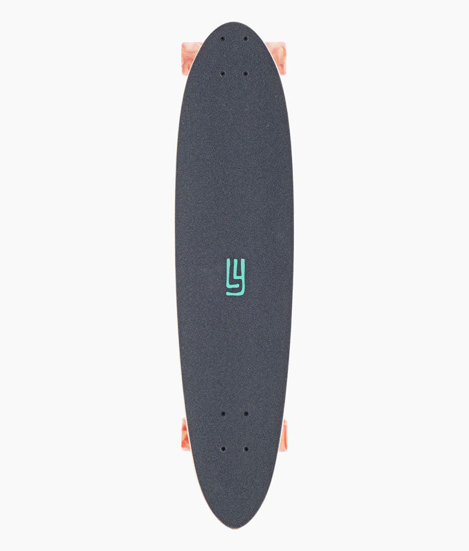 Landyachtz Dipper Pink Escape Longboard - griptape top