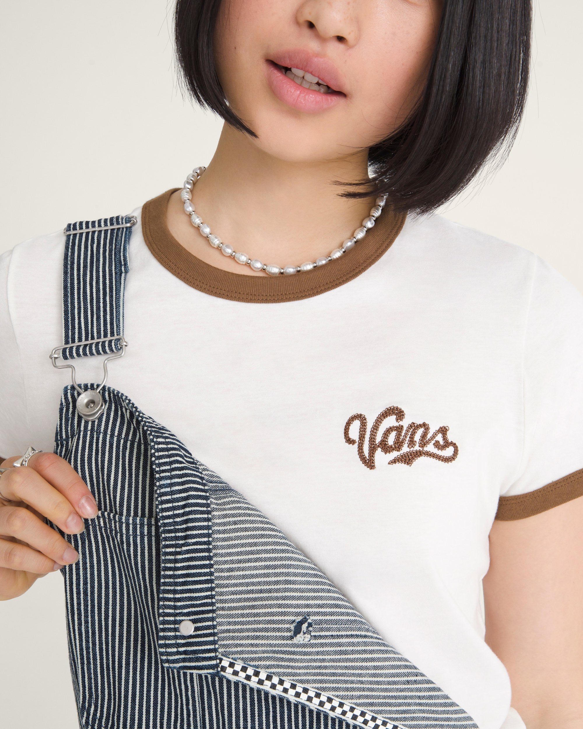 Vans Women's Lefty Script Ringer T-Shirt