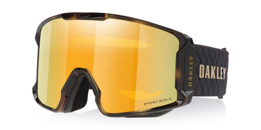 Oakley Line Miner L Su Yiming Signature Series Snow Goggles - PRIZM SNOW 24K IRIDIUM/SU YIMING SIGNATURE, 3/4 view