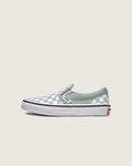 Vans Little Kids' Classic Slip-On Checkerboard - Pure Grey/White