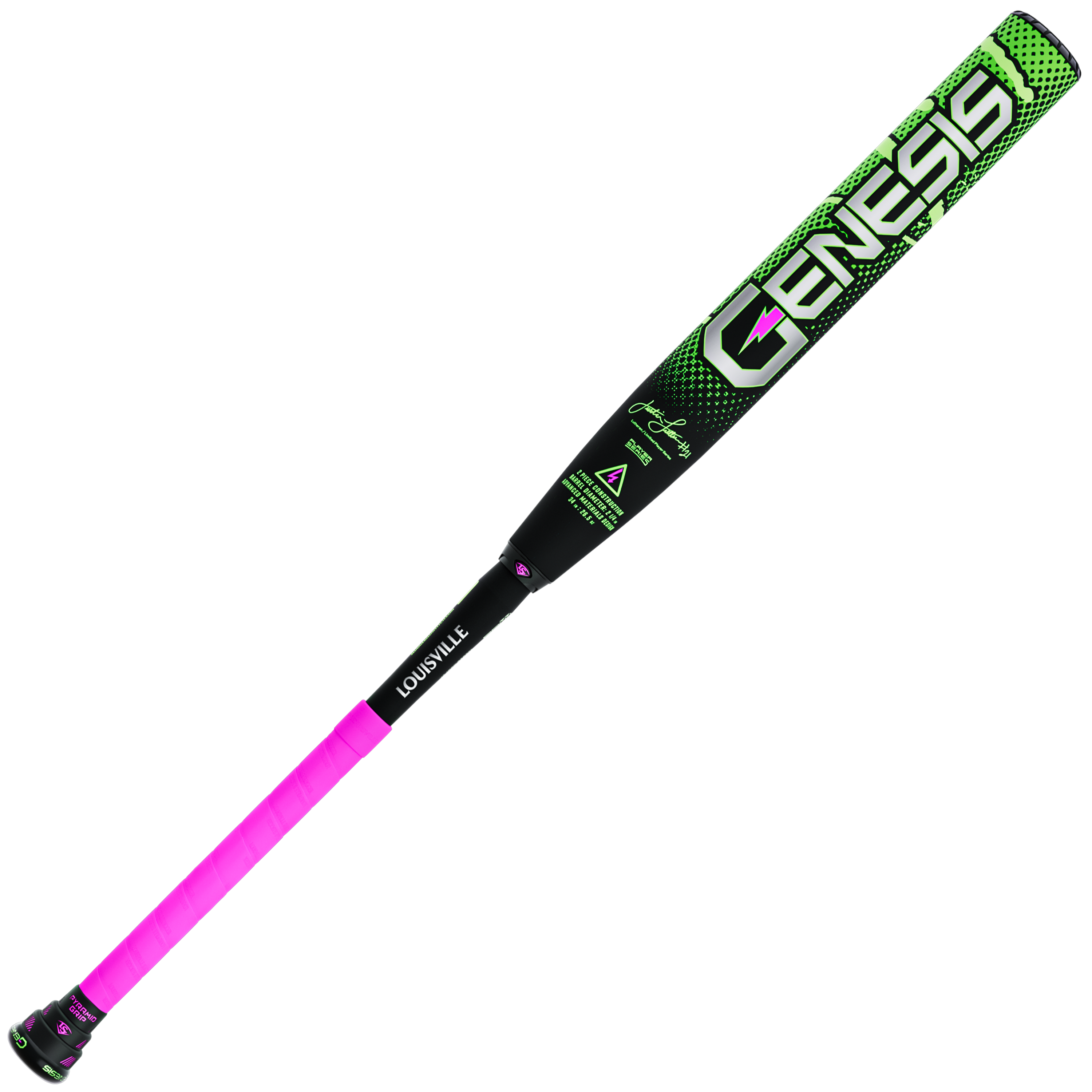 Louisville Slugger 2026 Genesis Justin Lutheran 2PC Powerload USSSA Bat
